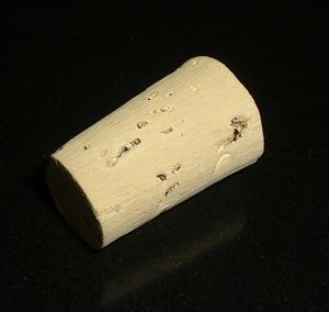 Konisk kork. Dia. bunn 17 mm, dia. topp 21 mm, lengde 33 mm, 5 stk.