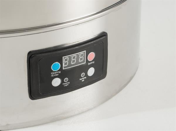 Pasteuriseringsapparat, 14 liter, til melk, yoghurt, most, øl og ysting (elektrisk)