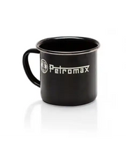 Emaljekrus til bålkaffe og varme drikker – Petromax, svart 0,36 liter