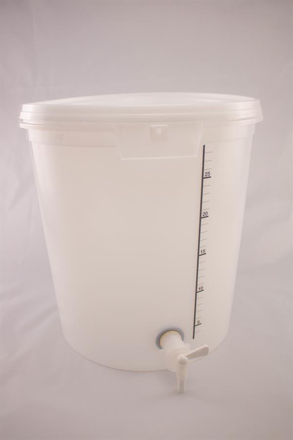 Gjæringsspann med tappekran, 32 liter