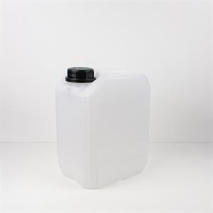 Plastdunk 5 liter – frostbestandig og stabelbar matgodkjent HDPE-dunk med svart kork