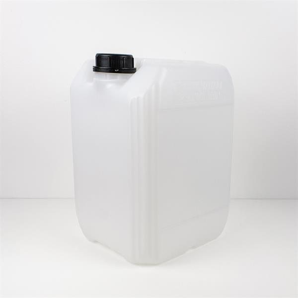 Plastkanne 10 liter – solid, stabelbar og frostsikker HDPE-kanne med svart kork