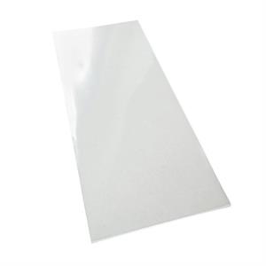 Pose af krystalklar plast,  9 x 17,5 cm, fladpose, 10 stk