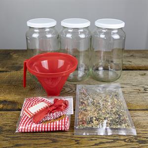 Syltesett for sylting og syltetøy – begynnersett med plasttrakt