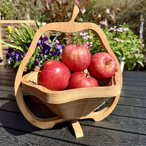 Brettekurv formet som en pære