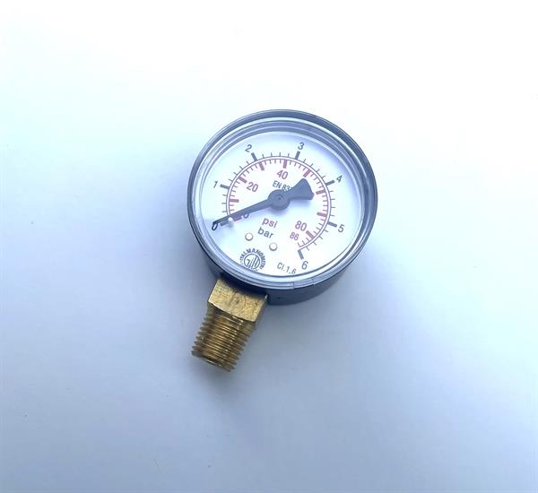 Manometer til 20, 40 og 80 liters vandtrykspressere, reservedel