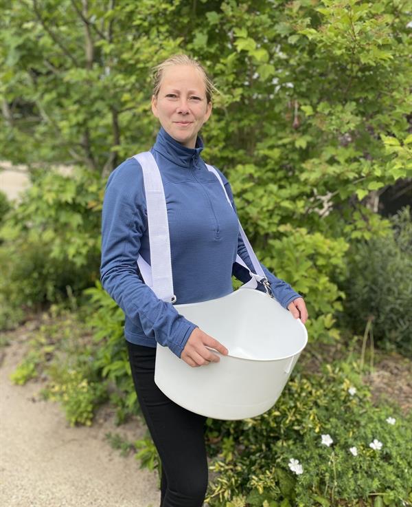 Wells and Wade plukkespann med bæresele – ergonomisk høstspann til frukt og bær