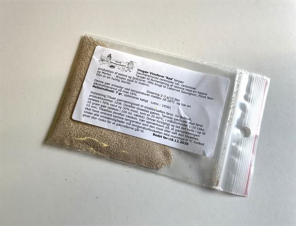 Vingjær, Vinoferm \'Red\' til rødvin og rosévin, 7 gr